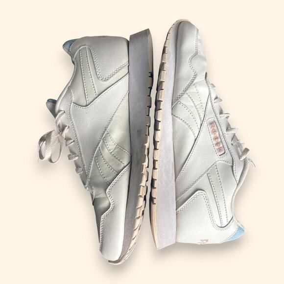 Reebok Classic Leather Sneakers | Off-White Cream | Size 10W | Retro Comfort Sho - Picture 3 of 7